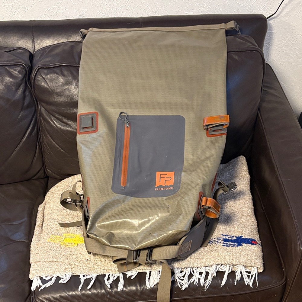 Fishpond Khaki Roll-Top Backpack